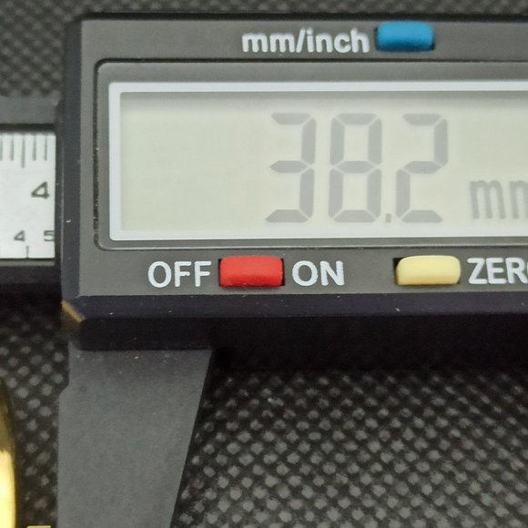 Vintage 1969 Henri Sandoz Mens Gold Watch W/Leather Strap & White Face Brown Acn - Picture 6 of 9